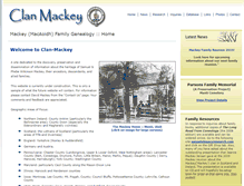 Tablet Screenshot of clan-mackey.net